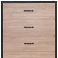 31" Oak Wood Five Drawer Dresser