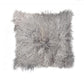 18" Natural Sheepskin Throw Pillow
