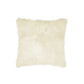 18" Gray Sheepskin Throw Pillow