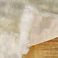 18" Gray Sheepskin Throw Pillow