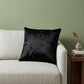 12" X 20" Black Cowhide Throw Pillow