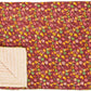 50" X 70" Maroon Yellow and Green Kantha Cotton Floral Throw Blanket with Embroidery