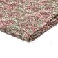 50" X 70" Pink Gray and Blue Kantha Cotton Floral Throw Blanket with Embroidery