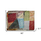 60" X 90" Blue Black and Brown Kantha Cotton Patchwork Throw Blanket with Embroidery