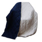 60" X 80" Navy Blue Microfiber Quilted Plush Throw Blanket