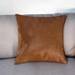 18" Black Cowhide Throw Pillow