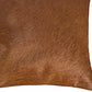 18" Black Cowhide Throw Pillow