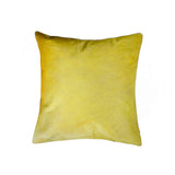 18" White And Black Cowhide Throw Pillow