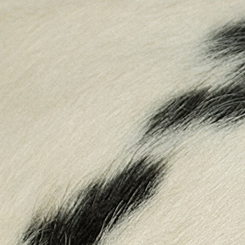 18" Orange Cowhide Throw Pillow