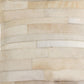 18" Tan Cowhide Throw Pillow