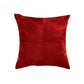 18" Light Brown Geometric Cowhide Throw Pillow