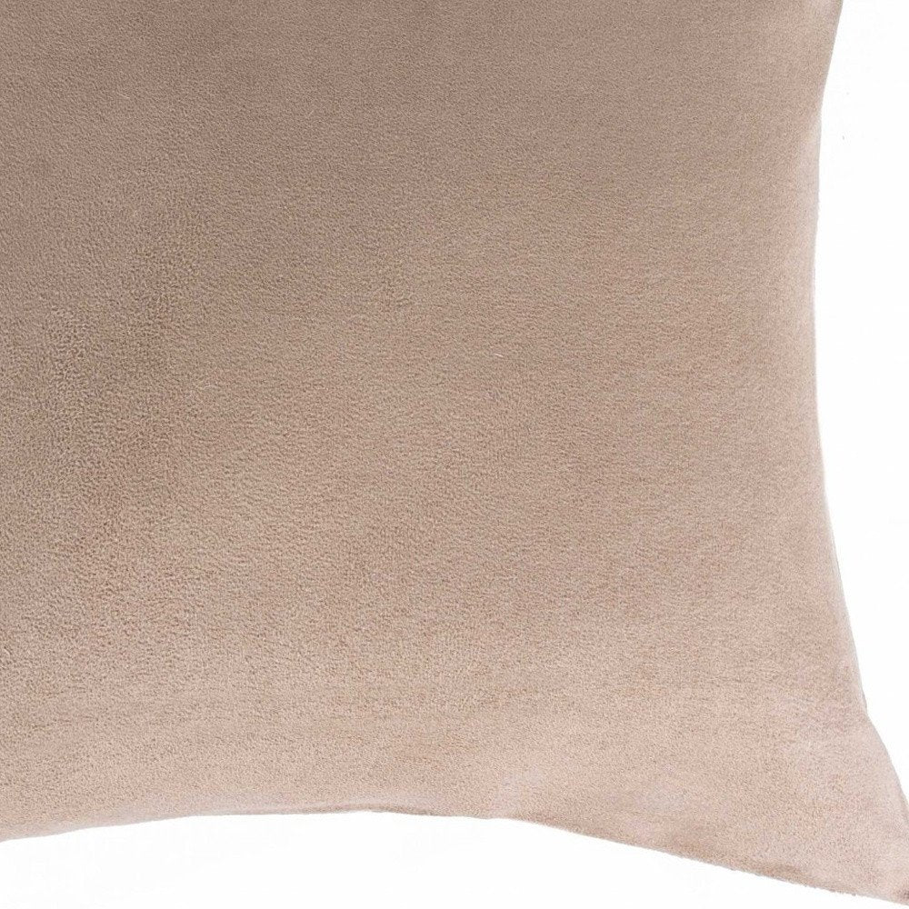 18" Chocolate Cowhide Throw Pillow