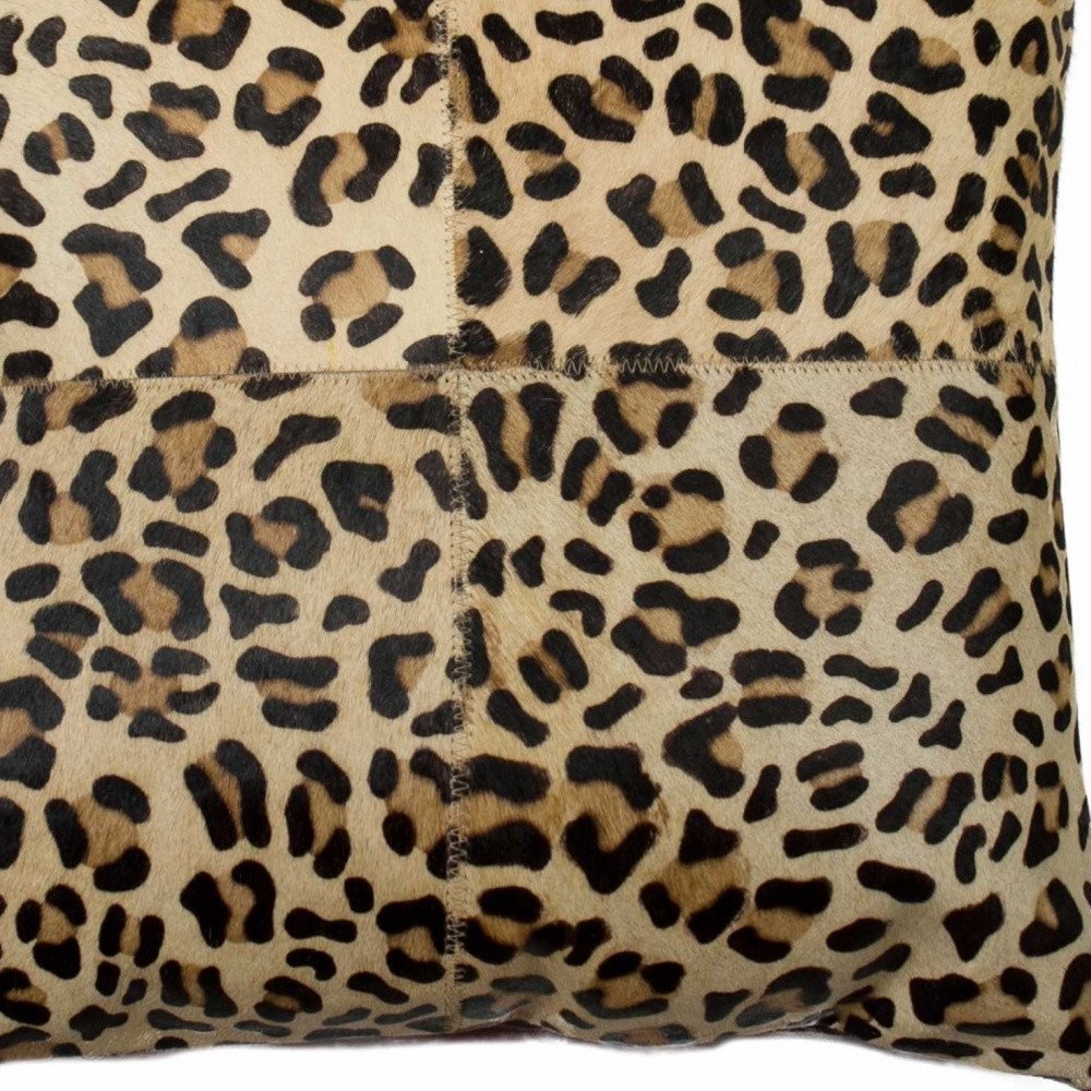 18" X 18" X 5" Leopard Quattro  Pillow