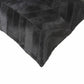 18" Black Cowhide Throw Pillow