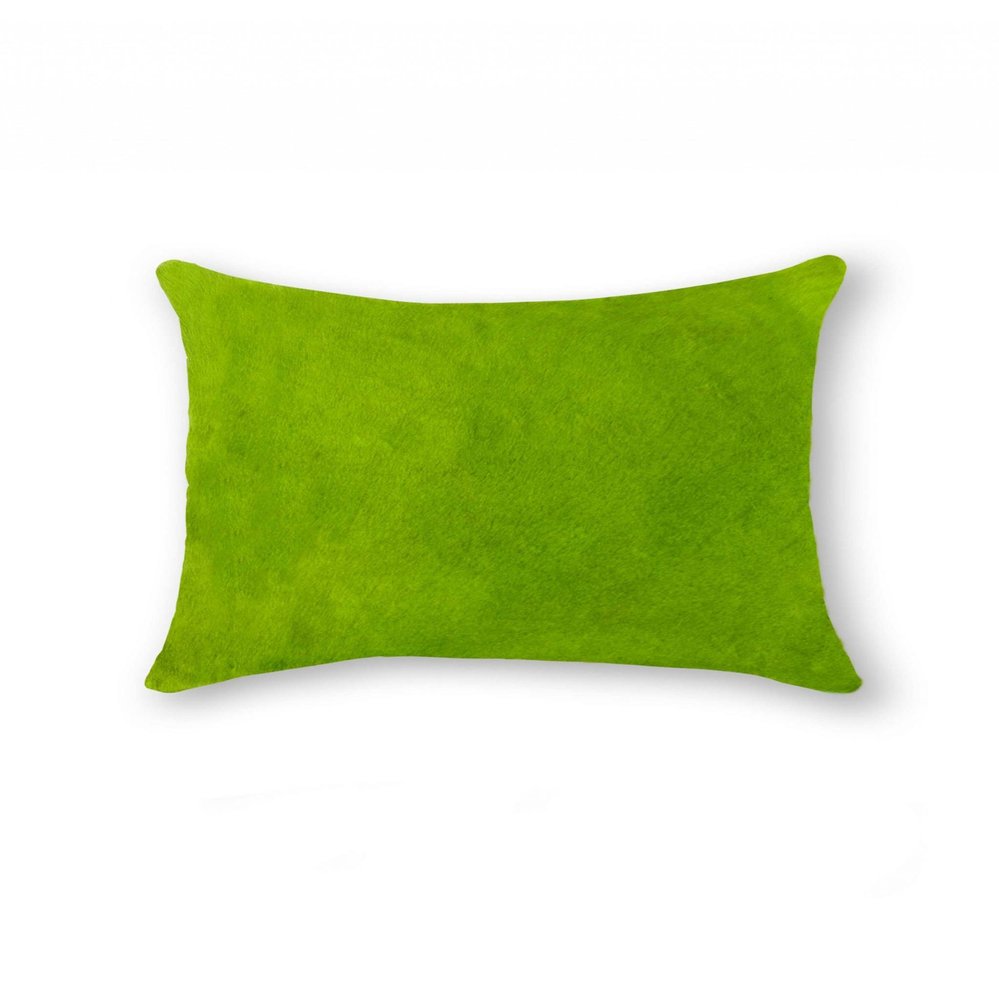 12" X 20" Chocolate Cowhide Throw Pillow