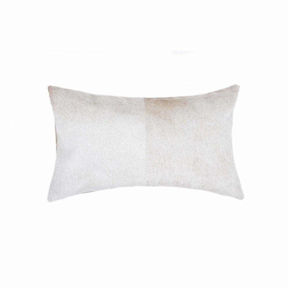 12" X 20" Chocolate Cowhide Throw Pillow