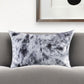 18" X 18" X 5" Salt And Pepper Black And White Cowhide  Pillow