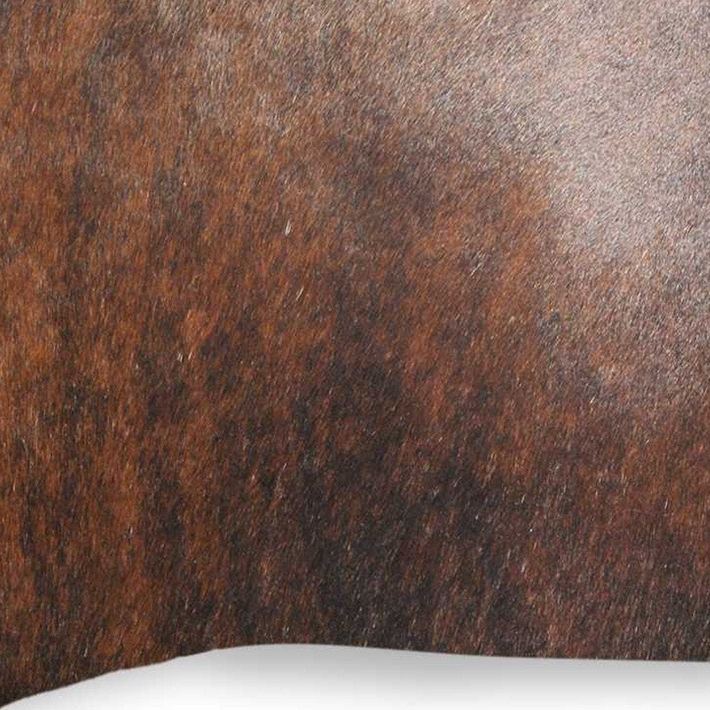 12" X 20" Brown Cowhide Throw Pillow
