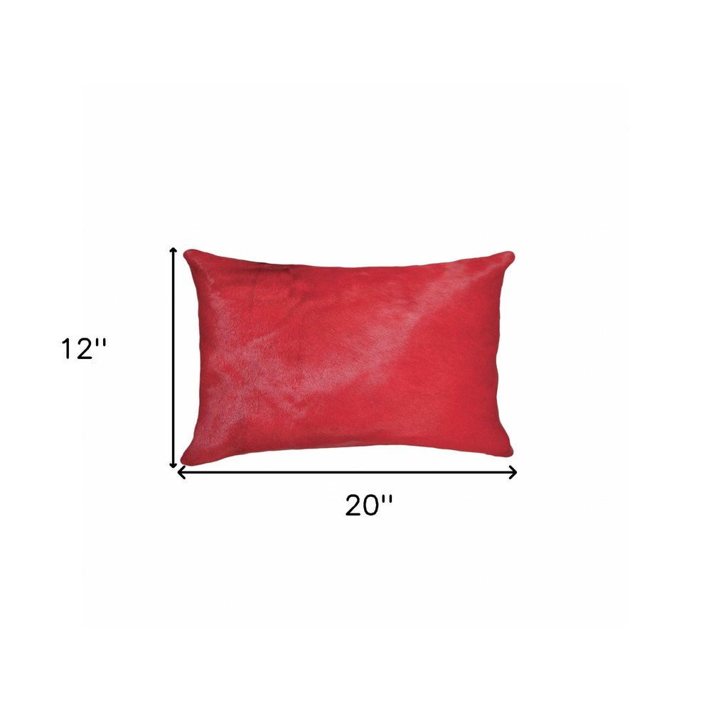12" X 20" Orange Throw Pillow
