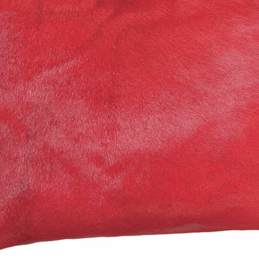 12" X 20" Yellow Cowhide Throw Pillow