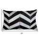 12 X 20 Gray Chevron Cowhide Throw Pillow
