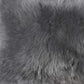 12" X 20" X 5" Gray Sheepskin  Pillow