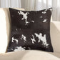 18" Brown and White Cowhide Cowhide Throw Pillow