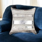 18" Gray and Silver Striped Cowhide Throw Pillow