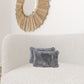 12" X 20" X 5" Gray Sheepskin  Pillow 2 Pack
