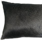 12" X 20" Brown Black And White Cowhide Throw Pillow