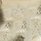 18" Beige And Gold Cowhide Throw Pillow