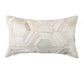 12 X 20 Gray And White Cowhide Throw Pillow
