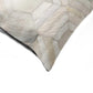 12 X 20 Gray And White Cowhide Throw Pillow