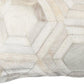 12 X 20 Gray And White Cowhide Throw Pillow