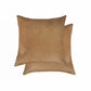 Set of Two 18" Gray Cowhide Throw Pillows