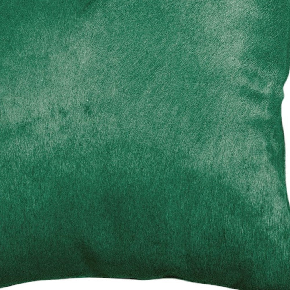 Set of Two 18" Chocolate And Gold Cowhide Throw Pillows