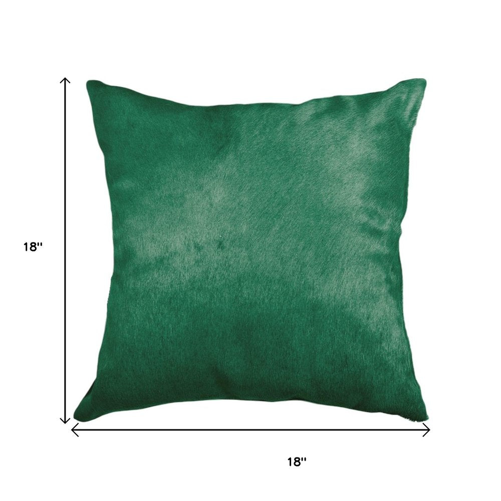 Set of Two 18" Chocolate And Gold Cowhide Throw Pillows