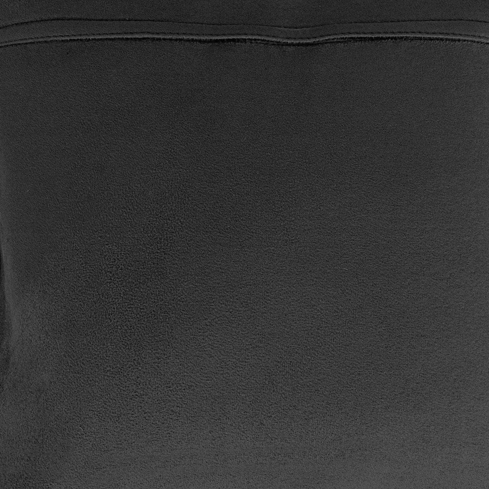 Set of Two 12" X 20" Black Cowhide Throw Pillows