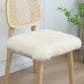 17" X 17" Brown And White Ombre Chair Pad