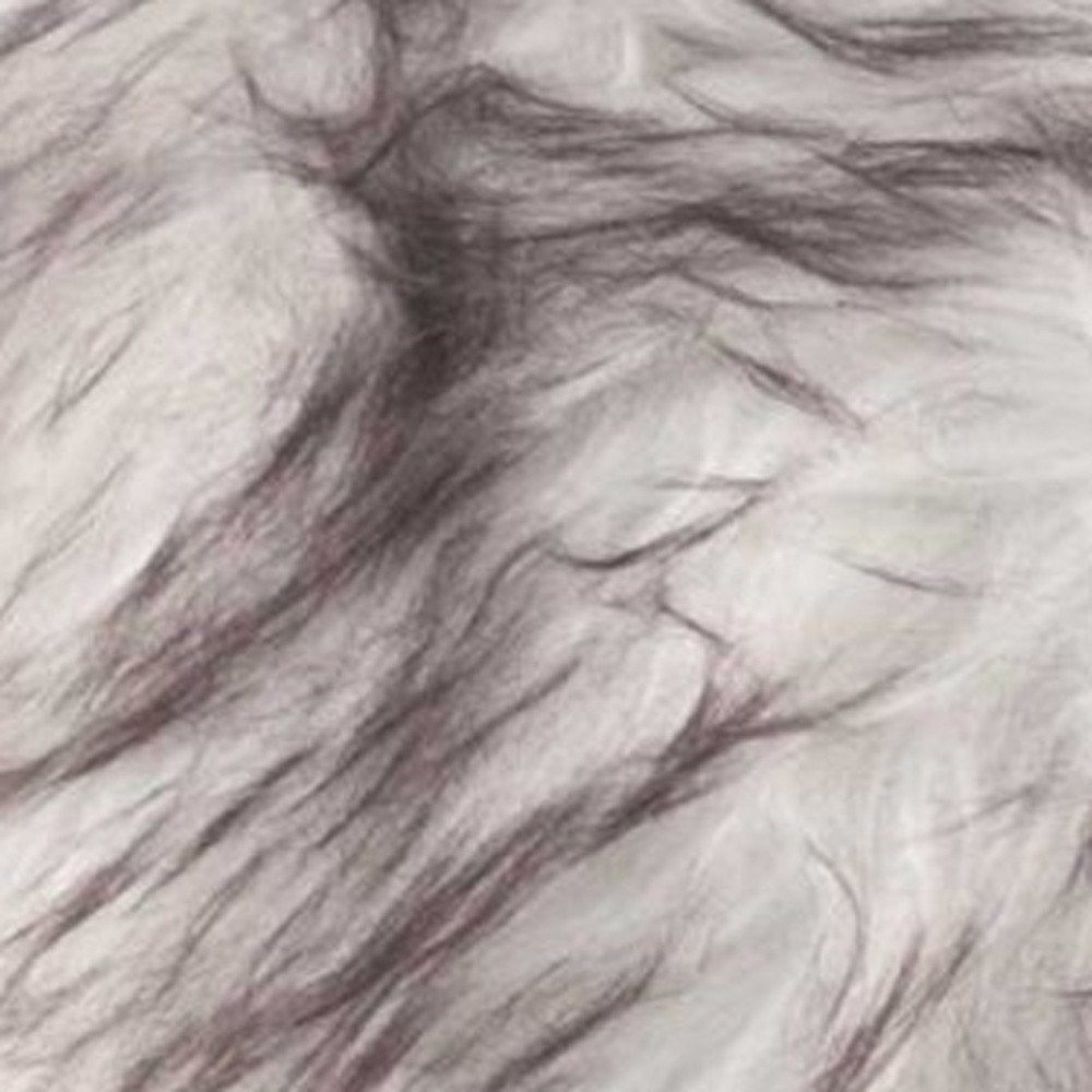 Set of Two 18" Brown And Off White Throw Pillows