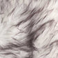 Set of Two 12" X 20" Chocolate Faux Fur Throw Pillow