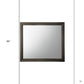 35" Gray Oak Framed Accent Mirror
