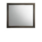 35" Gray Oak Framed Accent Mirror