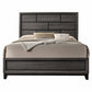 Gray Solid Wood Queen Bed Frame