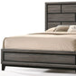 Gray Solid Wood Bed Frame