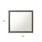 35" Gray Wood Framed Accent Mirror