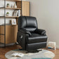 34" Beige Faux Leather Power Massage Lift Assist Recliner