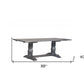 84" Brown Solid Wood Trestle Base Dining Table