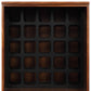 52" Brown And Black Wood Bar Cabinet With Three Drawers