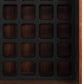 52" Brown And Black Wood Bar Cabinet With Three Drawers
